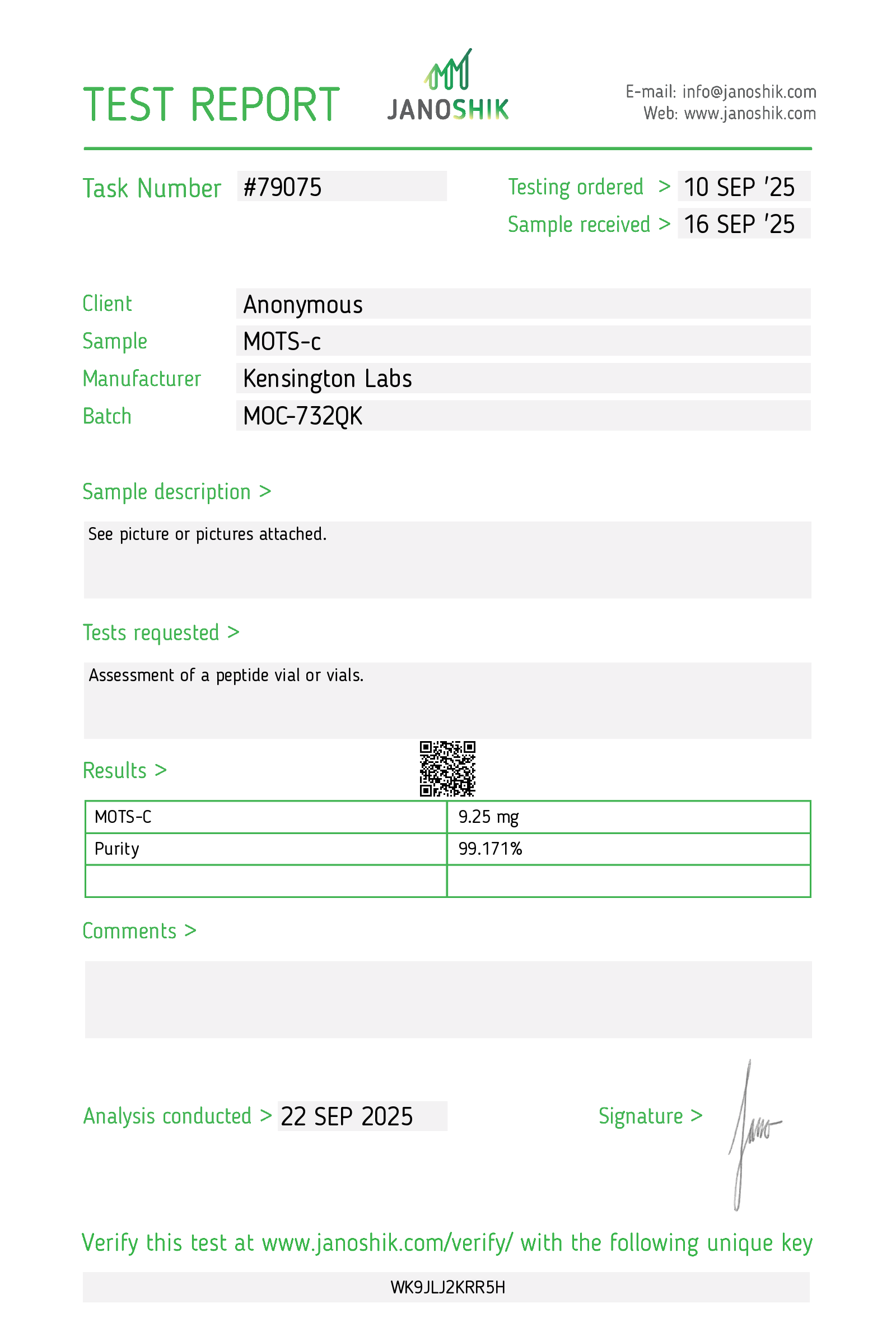 MOTS-c - 40mg - Image 2
