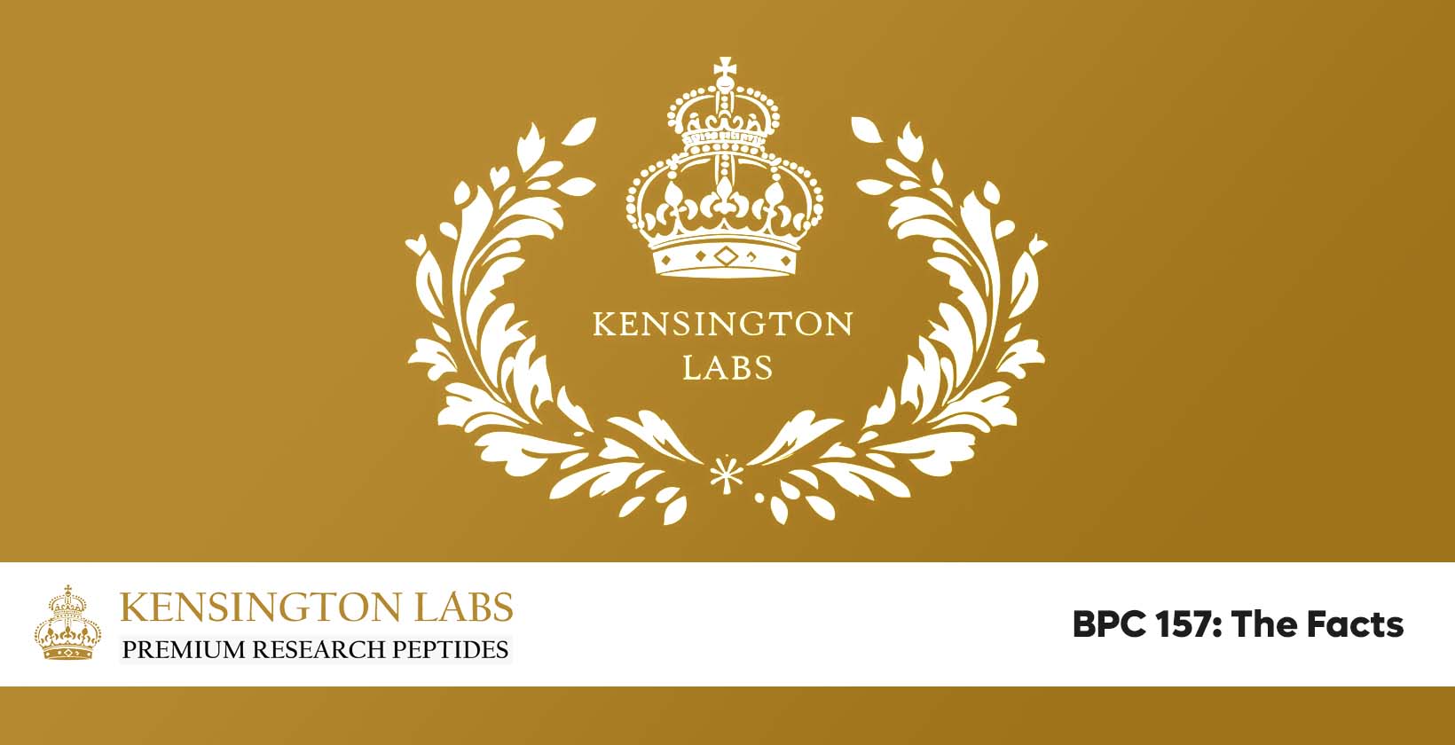 Kensington Labs blog post featured article including the kensington labs crest in white on a gold gradient background and the title of the article