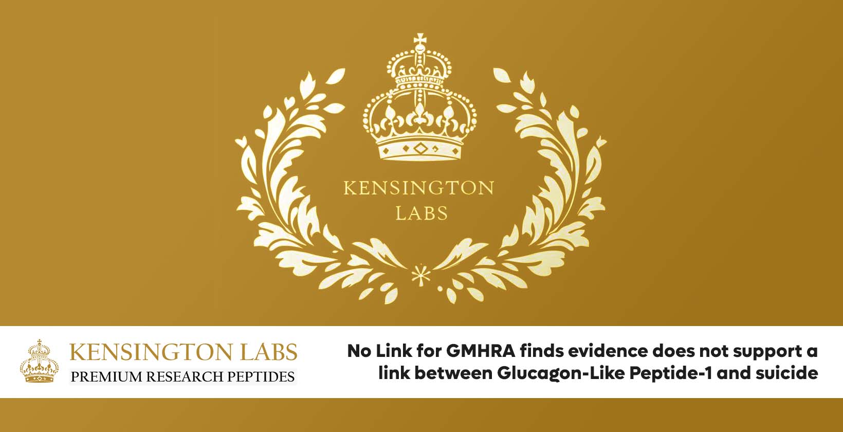 Kensington Labs blog post featured article including the kensington labs crest in white on a gold gradient background and the title of the article