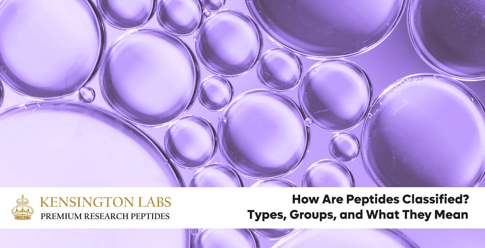 peptide molecules under a microscope